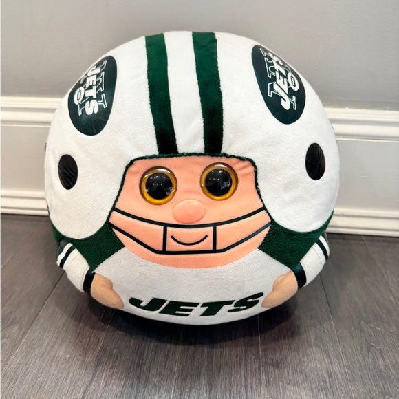 NFL Other - NFL NY Jets Plush Player Face Stuffed Plush Toy - Green and White Football